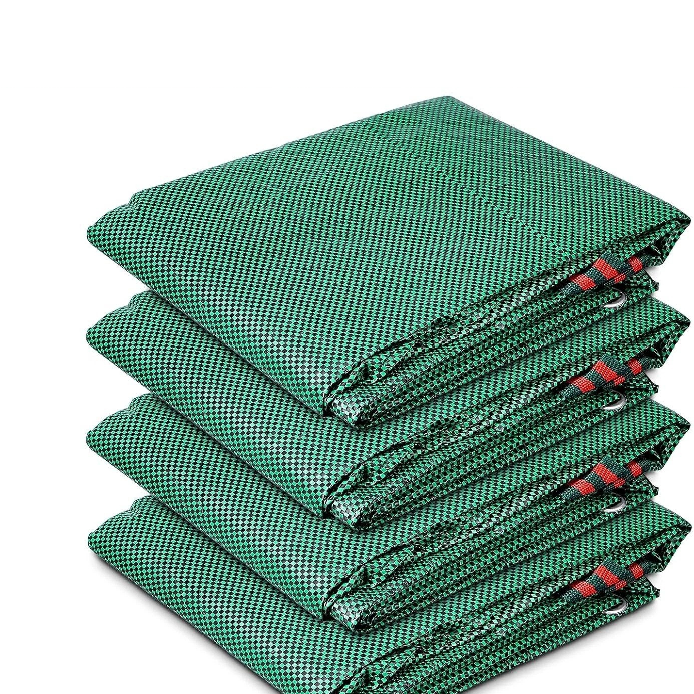 Gartenabfallsack Set, 4 Stück, faltbar, platzsparend verstaut, grün, robustes Material, wiederverwendbar, für Gartenabfälle