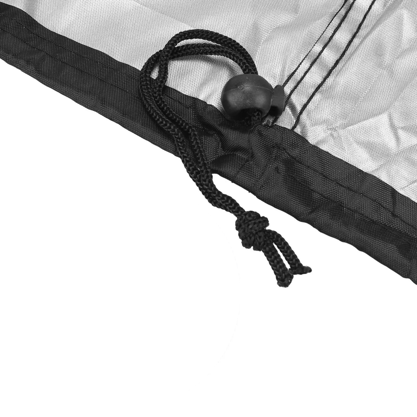 Kordelverschluss, Zugband, Befestigung, Detail, Abdeckhaube