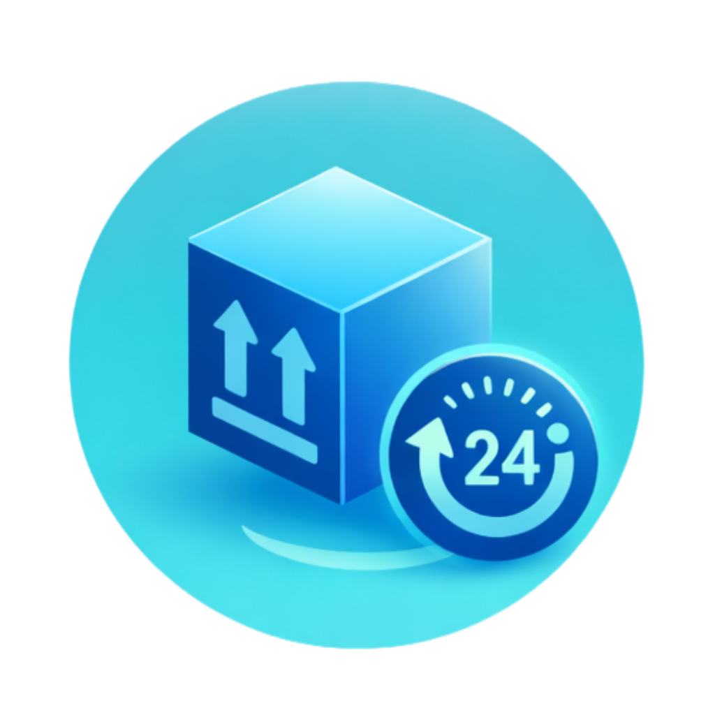 Ein Icon für schnellen EU-Versand innerhalb von 5 bis 11 Tagen im W!GO Store.