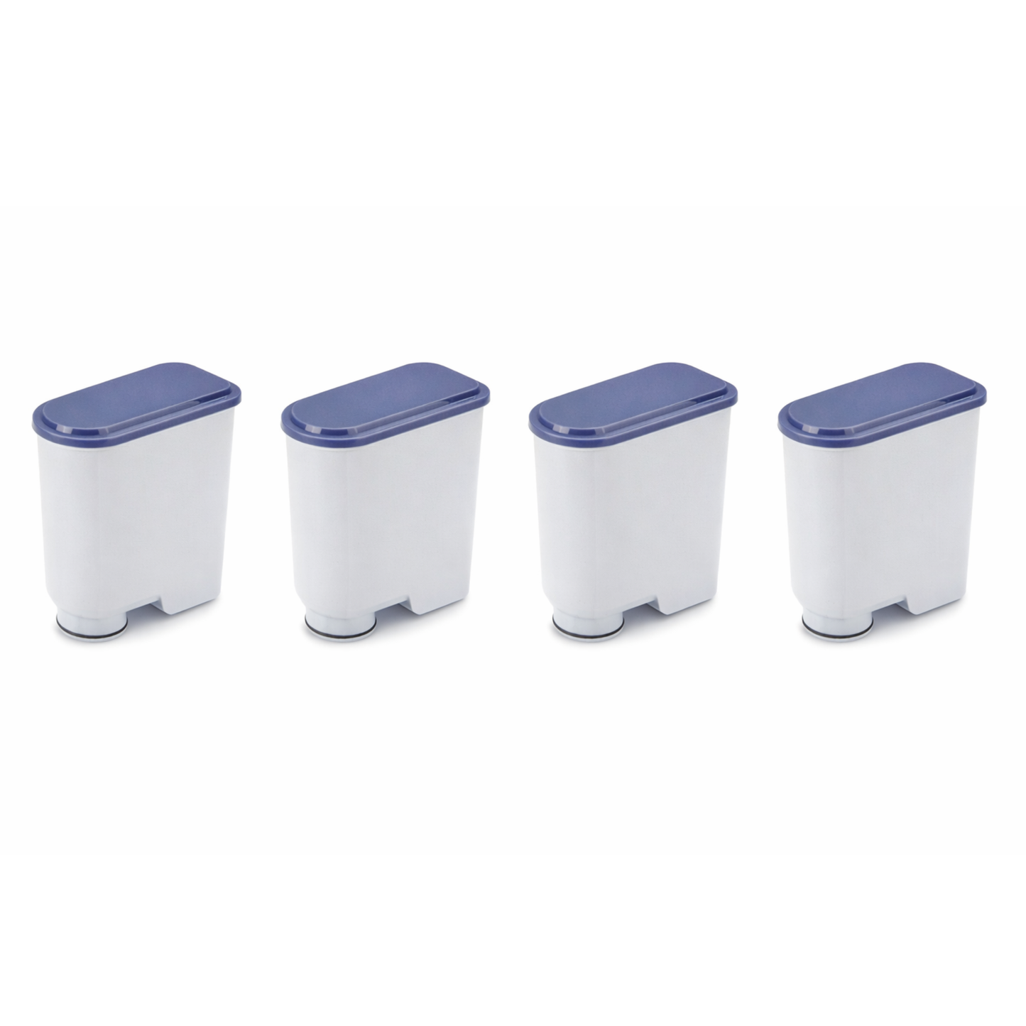 wasserfilter kaffeemaschine - 4er set - ersatzfilter - blau weiß - kompatibel philips saeco gaggia